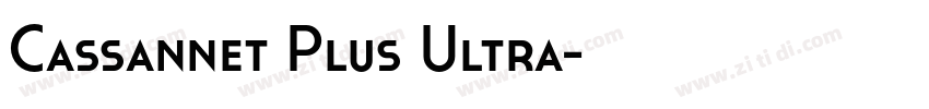 Cassannet Plus Ultra字体转换